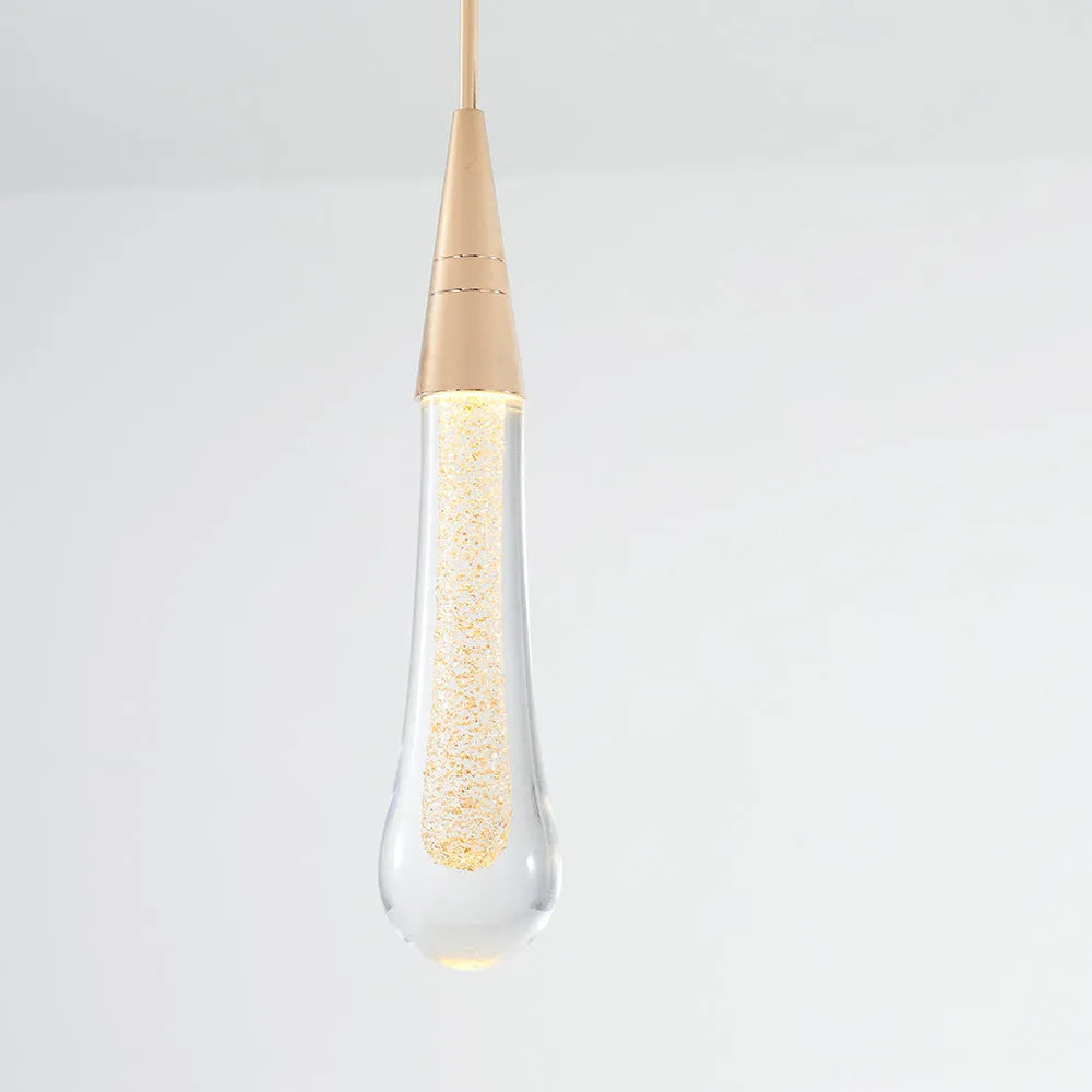 Elara Gold Teardrop Pendant Light