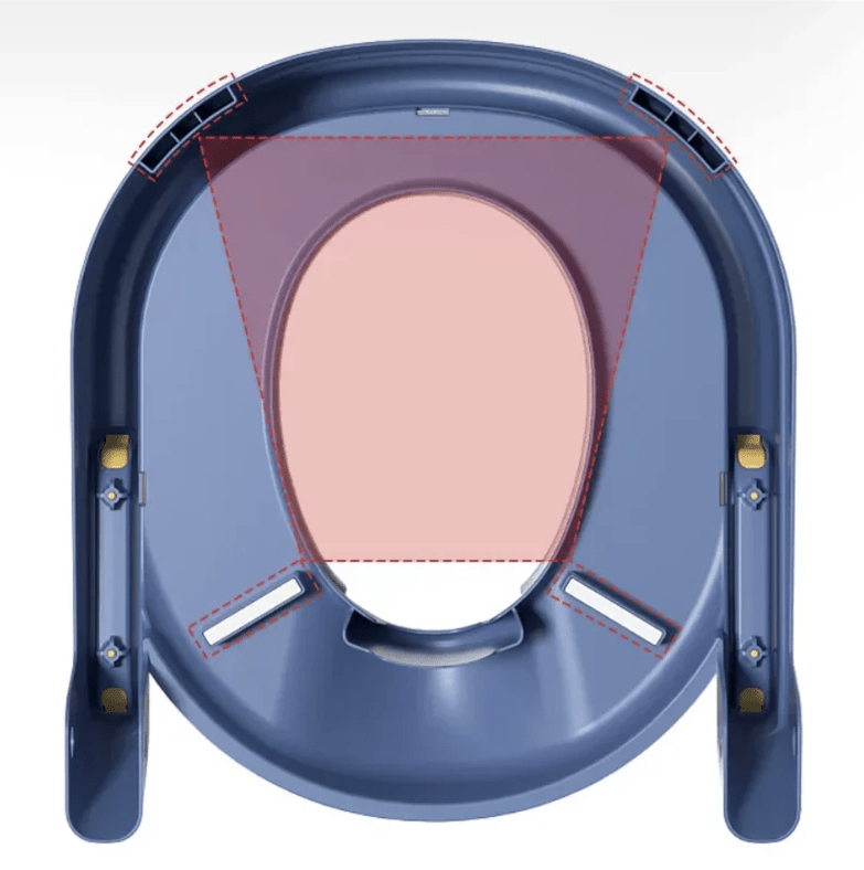 Pot d’apprentissage ergonomique TotEase — siège de toilette profilé pour l’apprentissage de la propreté des tout-petits