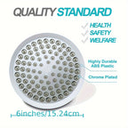 Premium Rain Shower Head 1pc, Anti-Clog Nozzles & Adjustable Angles for Ultimate Shower Comfort - Euroselle