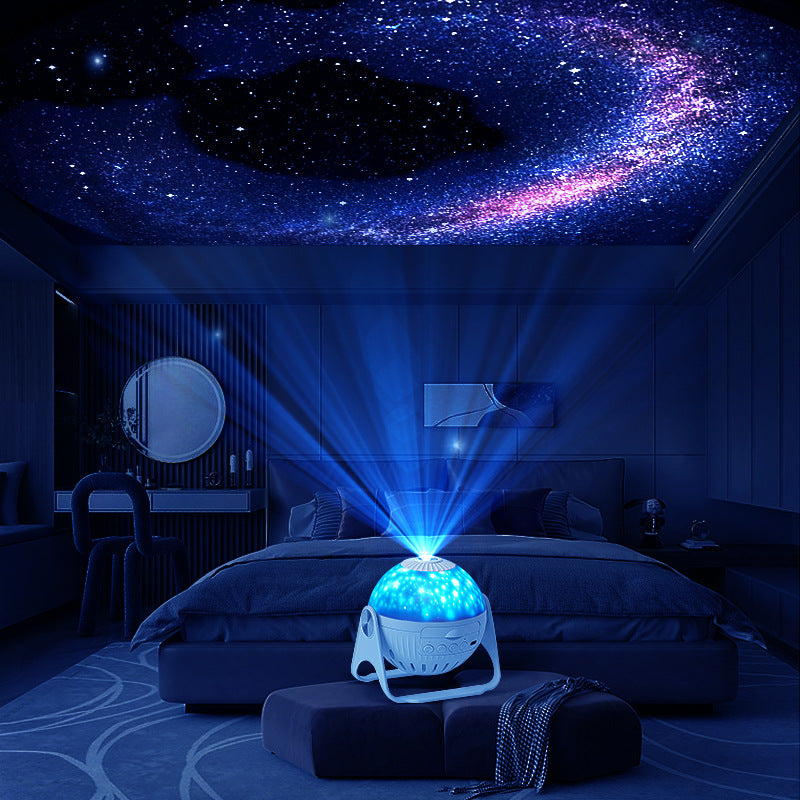 Cosmos Night Light Projector — Rotating Nebula & Stars LED
