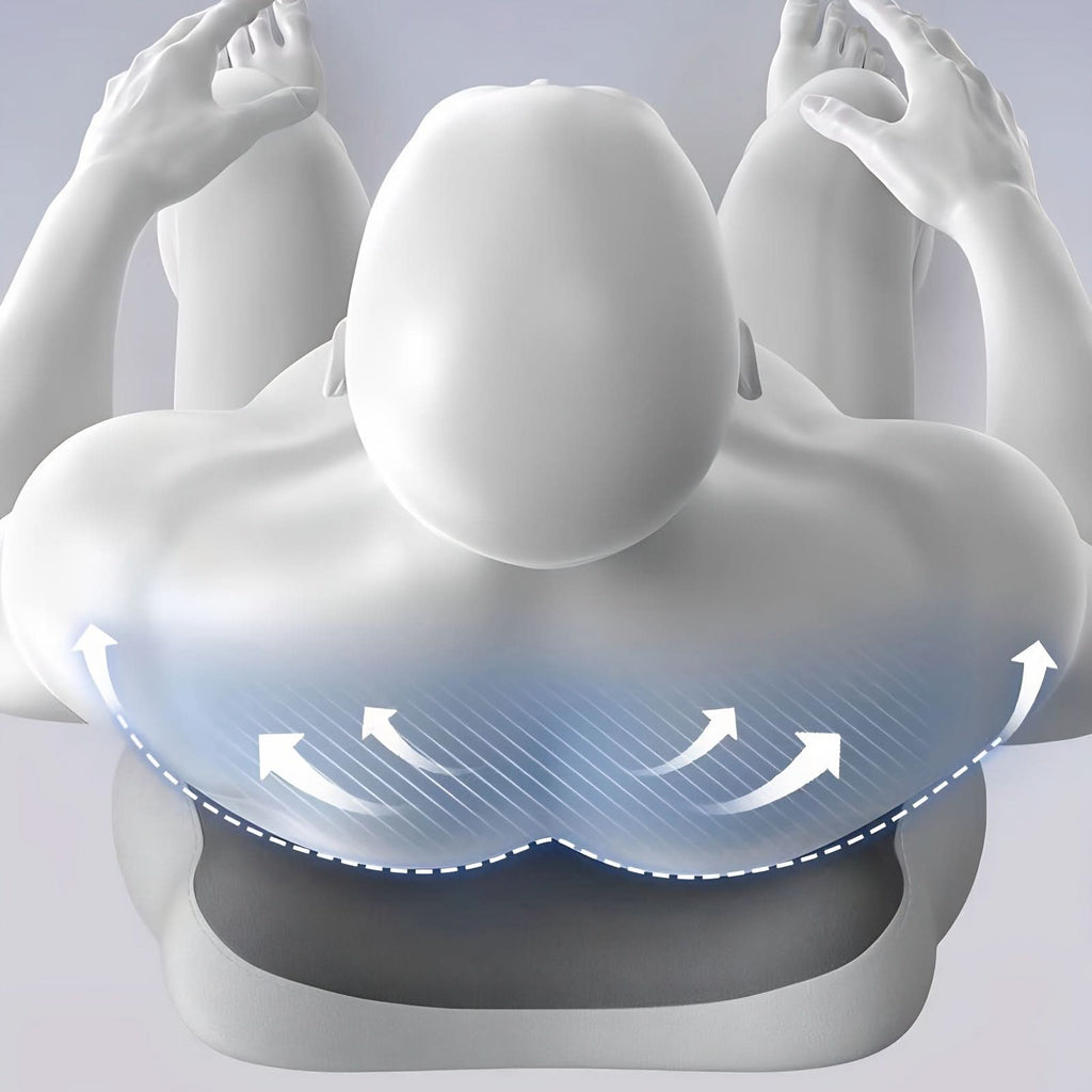 Memory Foam Lower Back Cushion — Ergonomic Posture Support Pad