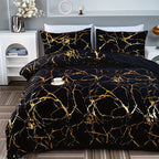 Classic Golden Foil Texture Bedding Set - Euroselle