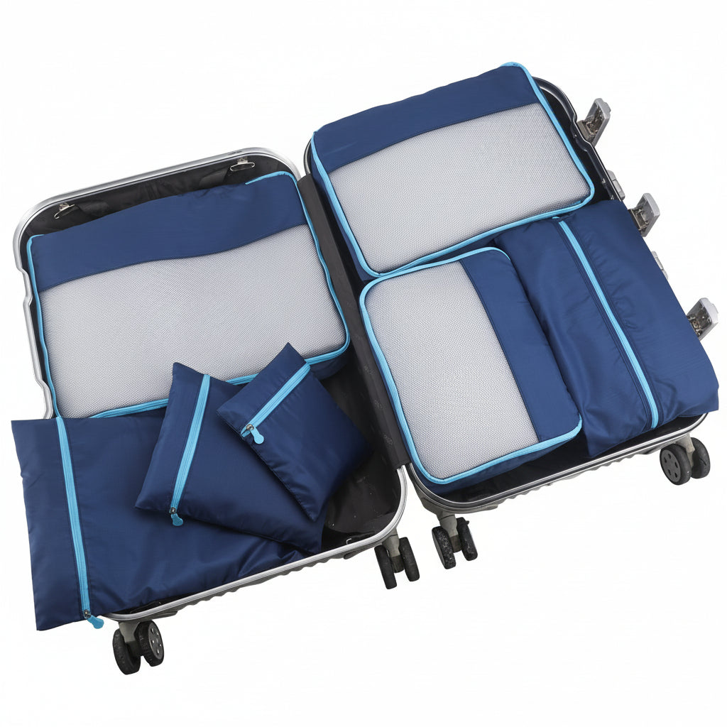 Portable 7pcs Suitcase Organizing Bag Set for Travel - Euroselle