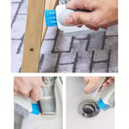 2-in-1 Crevice & Floor Scrub Brush, Durable Plastic, Portable Design - Euroselle