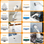 Rechargeable Electric Spin Scrubber with Detachable Handle - Euroselle