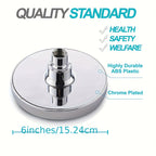 Premium Rain Shower Head 1pc, Anti-Clog Nozzles & Adjustable Angles for Ultimate Shower Comfort - Euroselle