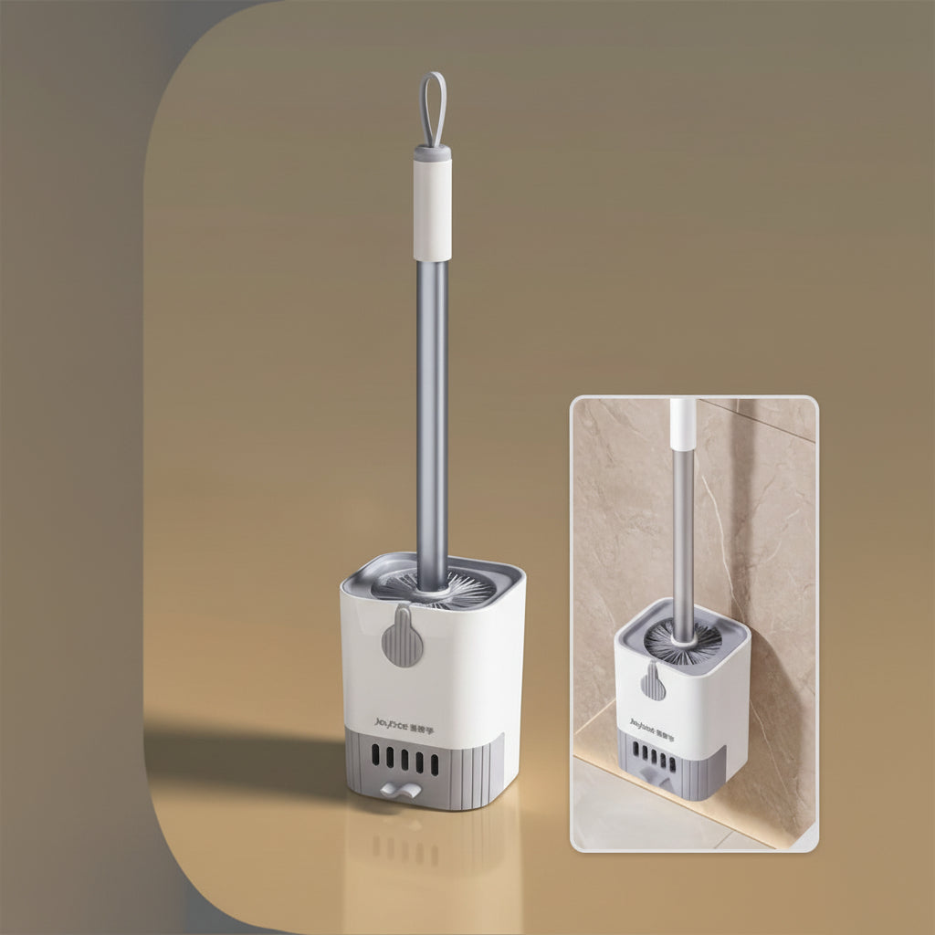 Long Handle Toilet Brush & Holder, Essential Cleaning Tool - Euroselle