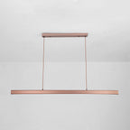 Novare | Modern Linear Metal LED Pendant Light in Black and Brown