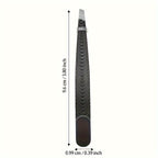 High-Precision Black Angled Eyebrow Tweezers - Euroselle