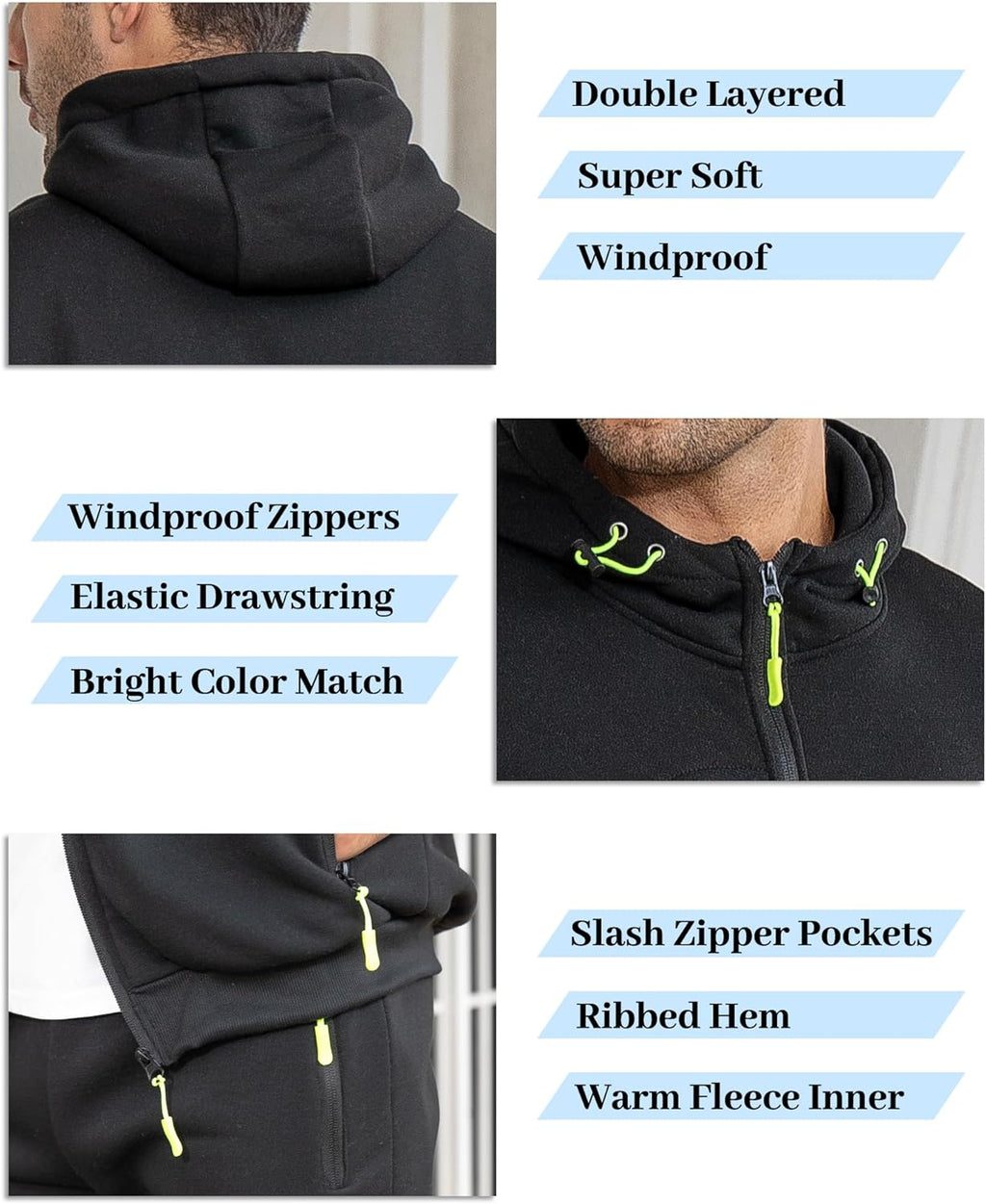 Ensemble de jogging de sport deux pièces pour homme avec pull et pantalon - survêtement léger et respirant pour l'entraînement, la salle de sport et la détente décontractée