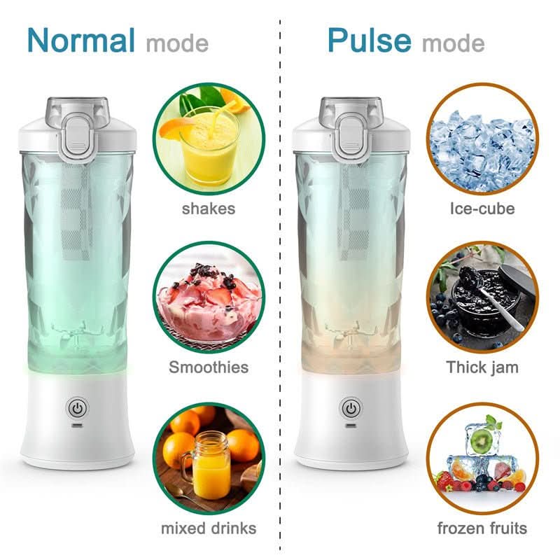 Mixeur à smoothies compact PulseMix Pro, 600 ml, batterie de 4000mAh
