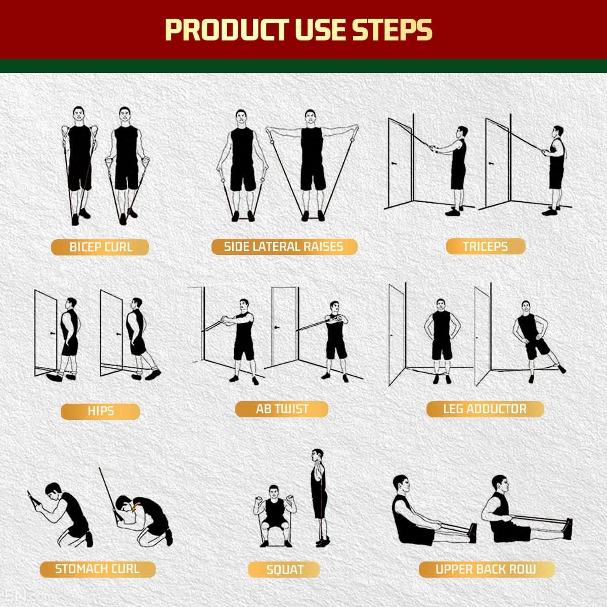Bandas de resistencia FlexCore — bandas compactas para entrenamiento de fuerza atlética