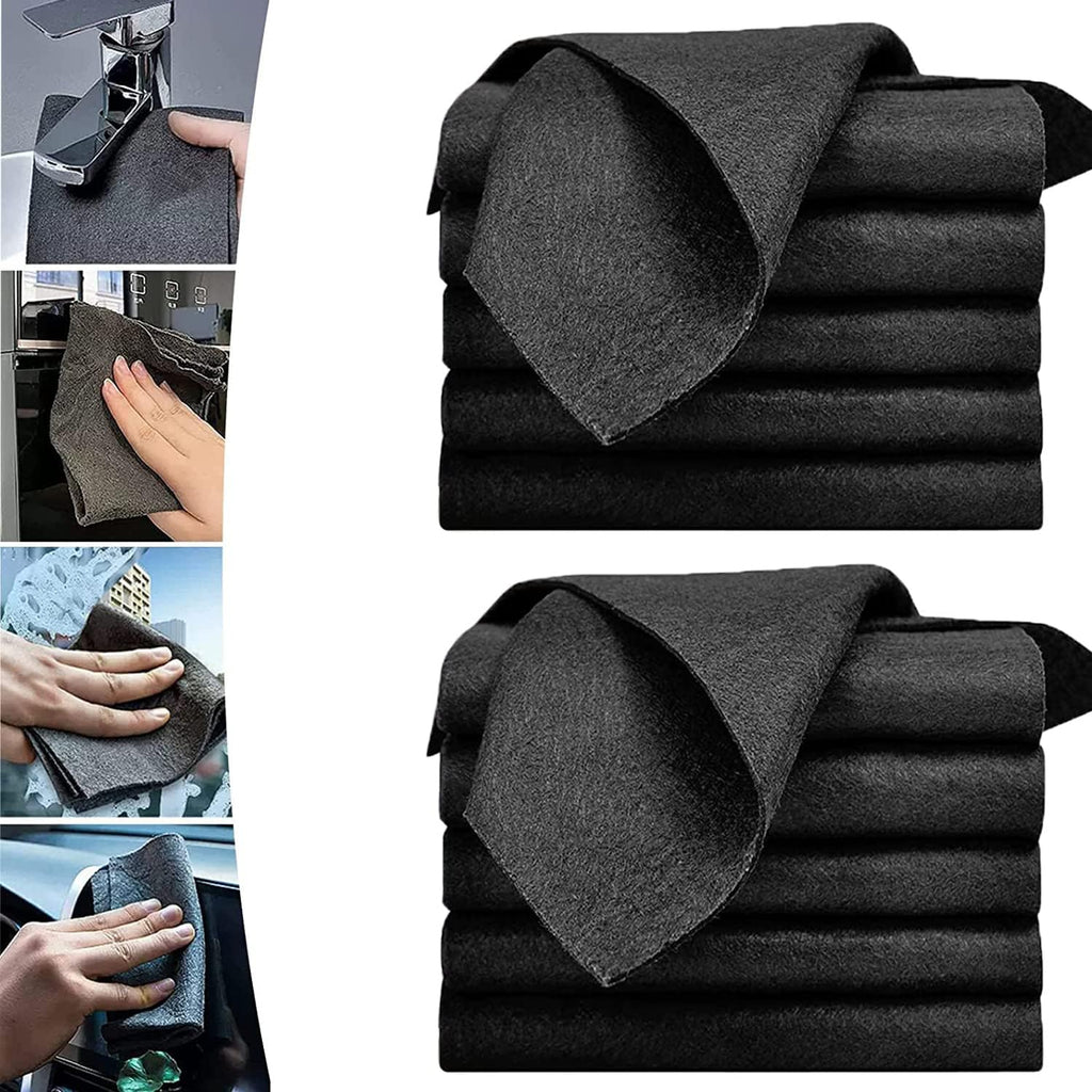 Chiffons de nettoyage en microfibre — Sans traces, non pelucheux, lavables