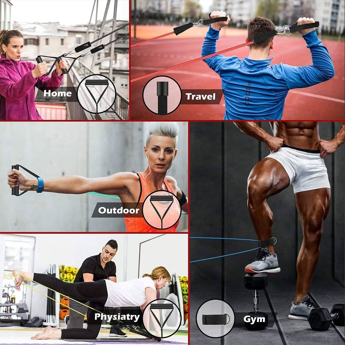 Bandas de resistencia FlexCore — bandas compactas para entrenamiento de fuerza atlética