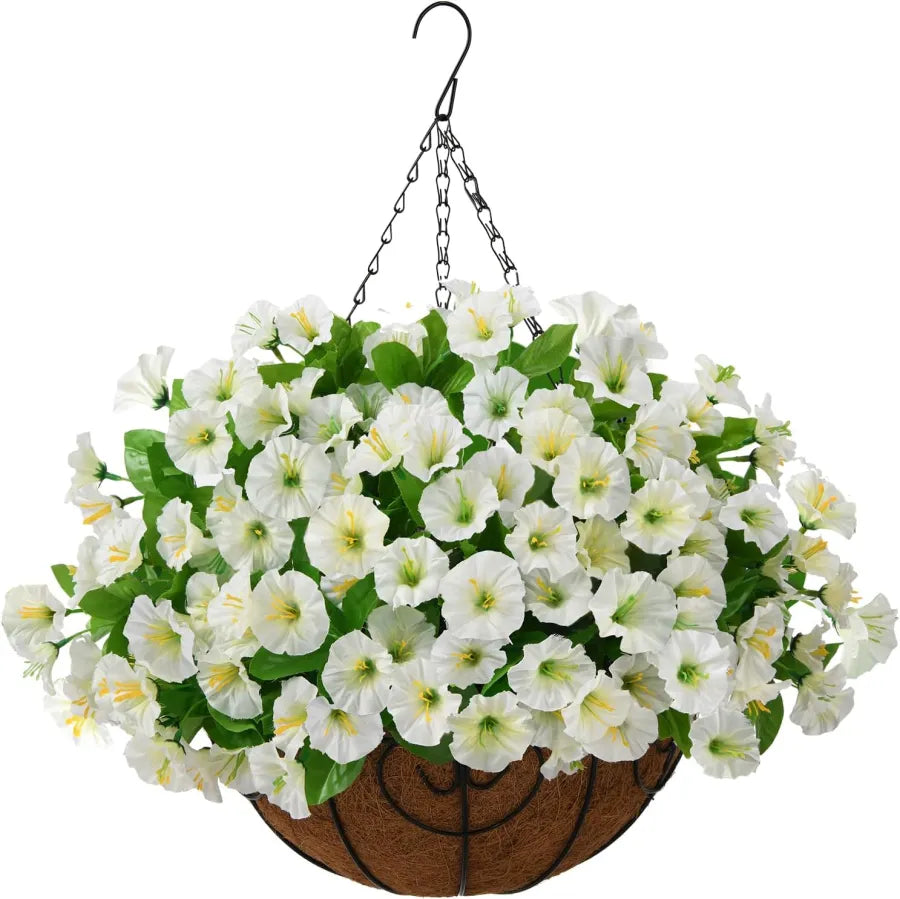 Kunstzijden bloemen voor hangmanden - weerbestendig, 7 kleuren