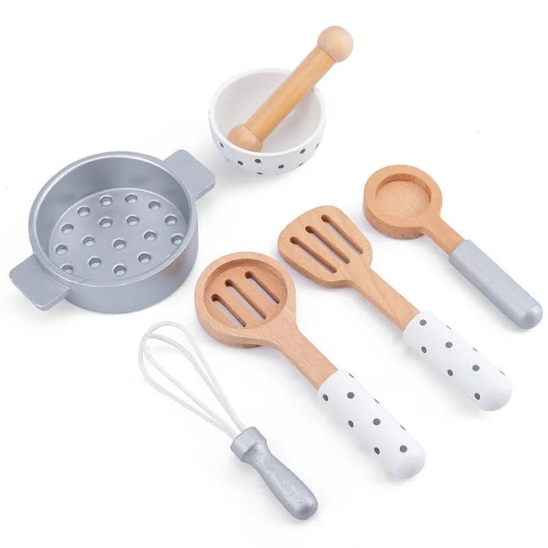 Set de cocina de madera realista ChefNest — Juego creativo sin pantallas