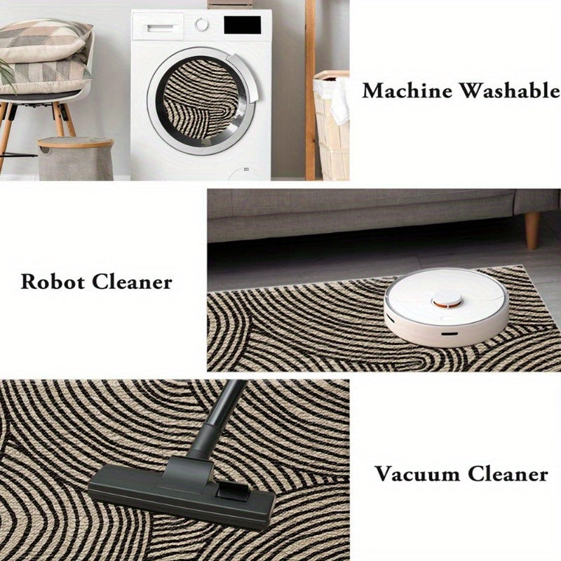 Abstract Swirl Pattern Doormat for Indoor and Outdoor Use - Euroselle