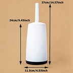 European Style Toilet Cleaning Brush Set with Storage Bin - Euroselle