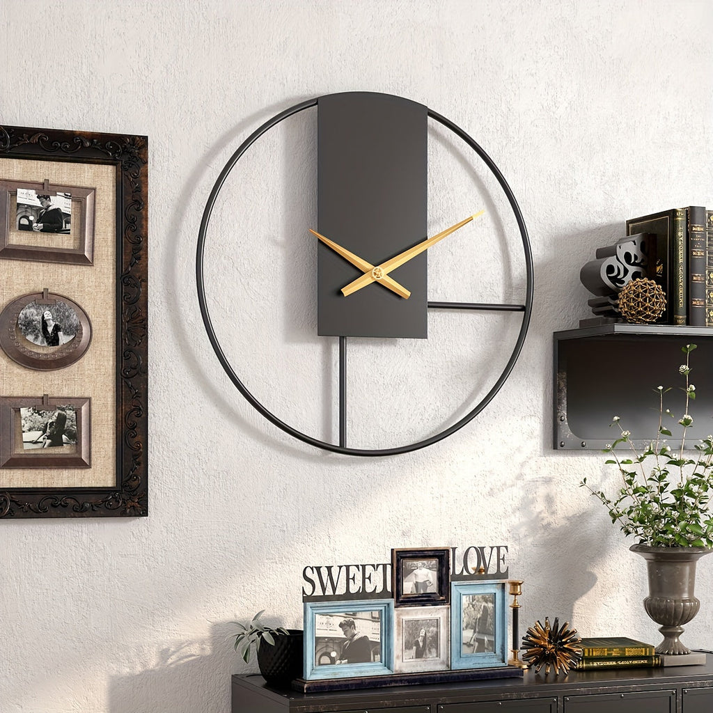 Orologio da parete minimalista in metallo da 16 pollici - Euroselle