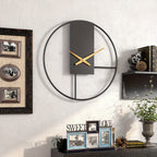 Orologio da parete minimalista in metallo da 16 pollici - Euroselle