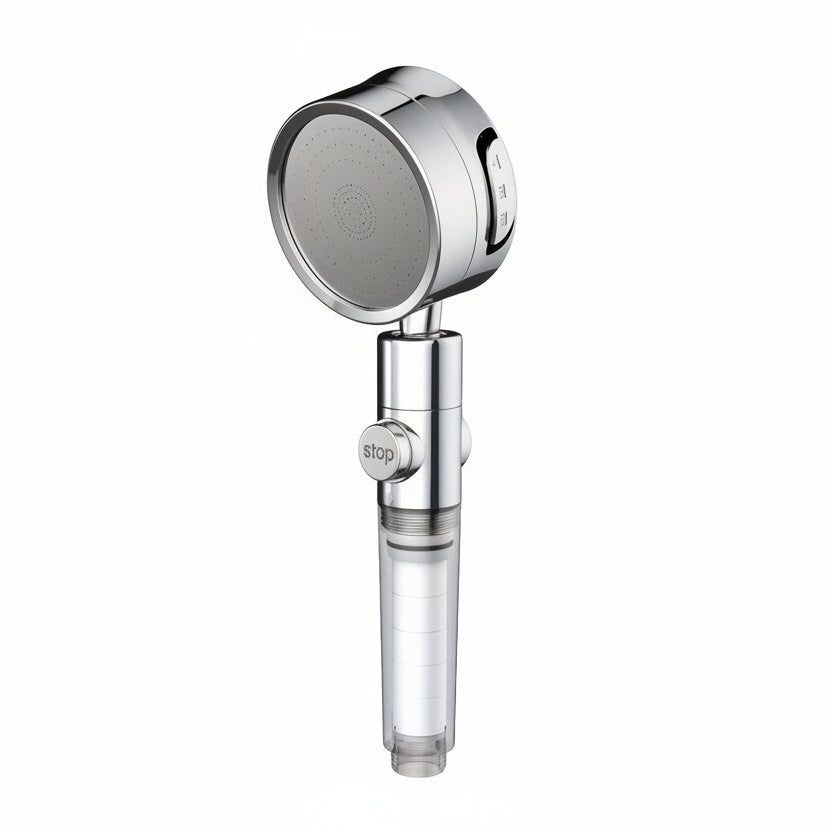 Adjustable High-Pressure Shower Head with Three Water Flow Settings - Euroselle