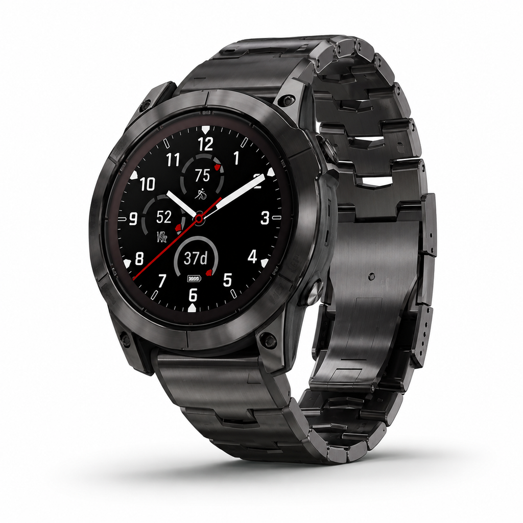 Garmin Fenix 9 Titanium Link Band — Tool-Free QuickFit, 22mm & 26mm