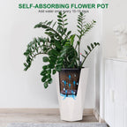 Self-Watering Planter Set with Wheels - Euroselle