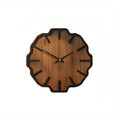 Decorative Wooden Wall Clock in Unique Irregular Form, Battery Operated - Euroselle