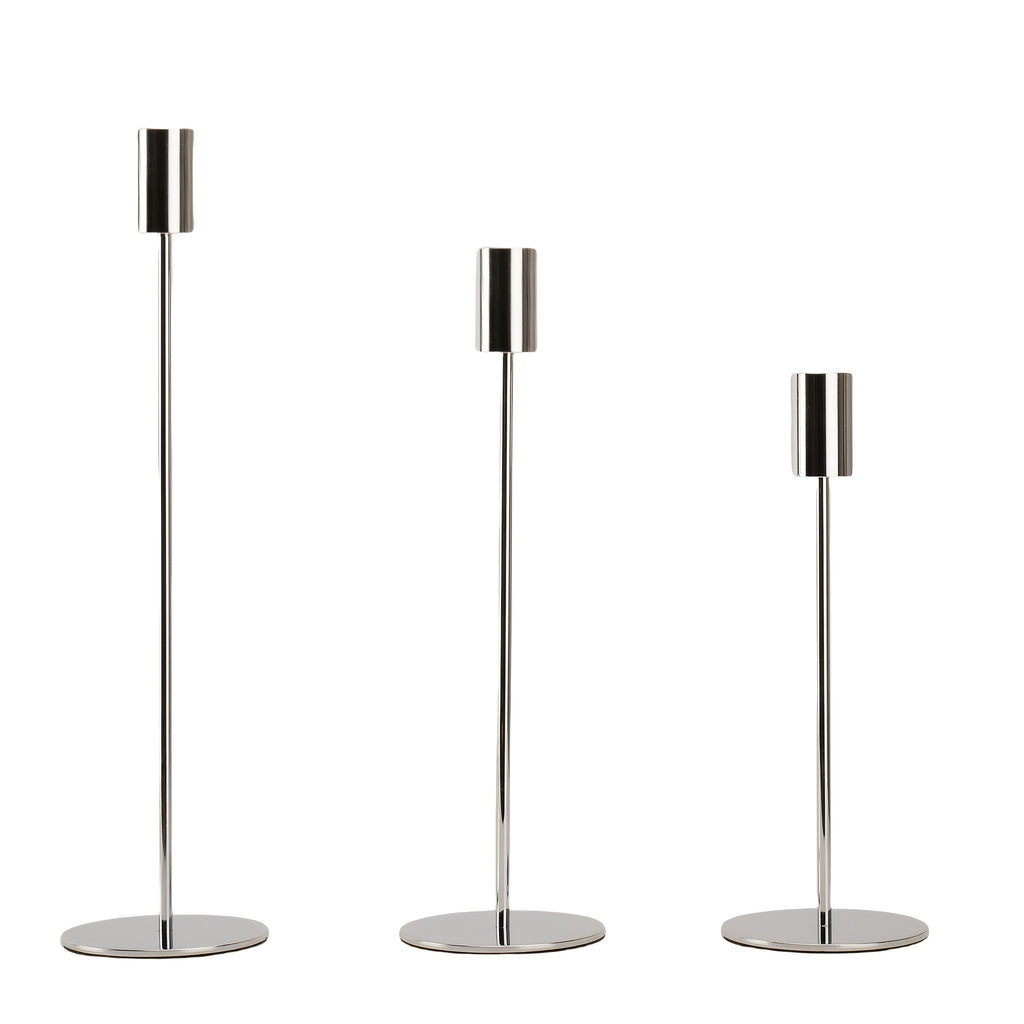 Set of 3 Golden Iron Candlestick Holders - Euroselle