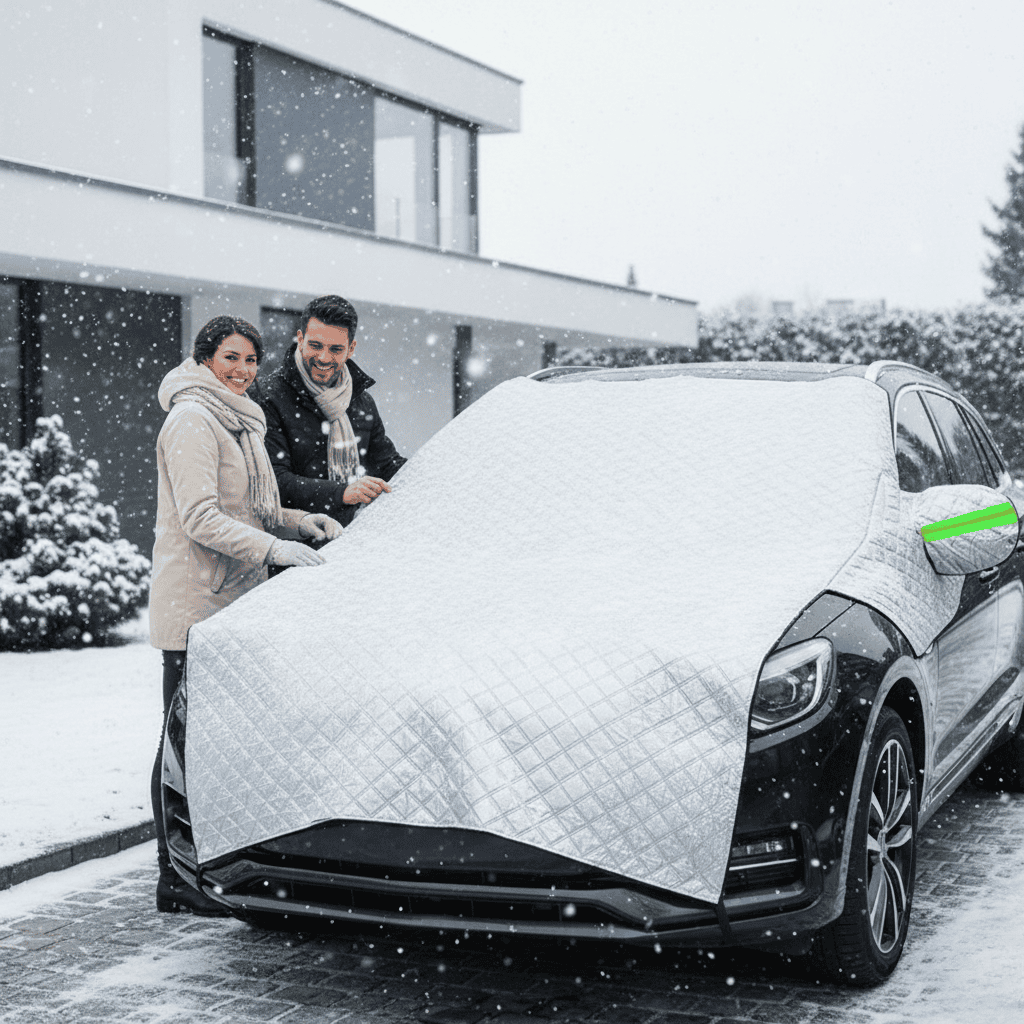 LumaGuard All-Weather Reflective Car Cover — Frost and Sun Protection
