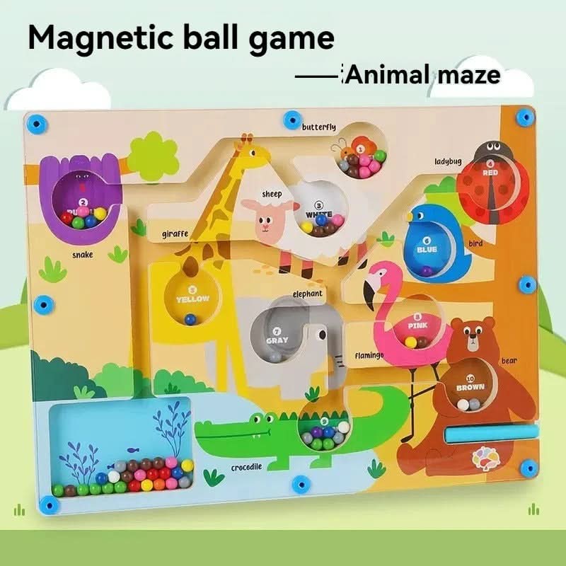 BrightPath ColorQuest magnetisch bordspel - doolhof met kleuren en cijfers, vanaf 3 jaar