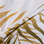 Leaf Print Soft Duvet Cover Set - Euroselle