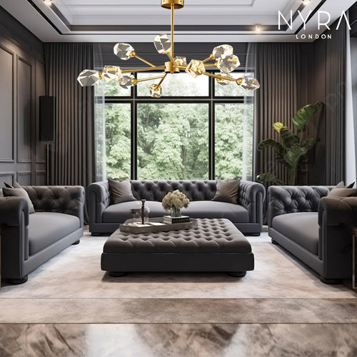 Lampe suspension en cristal Como