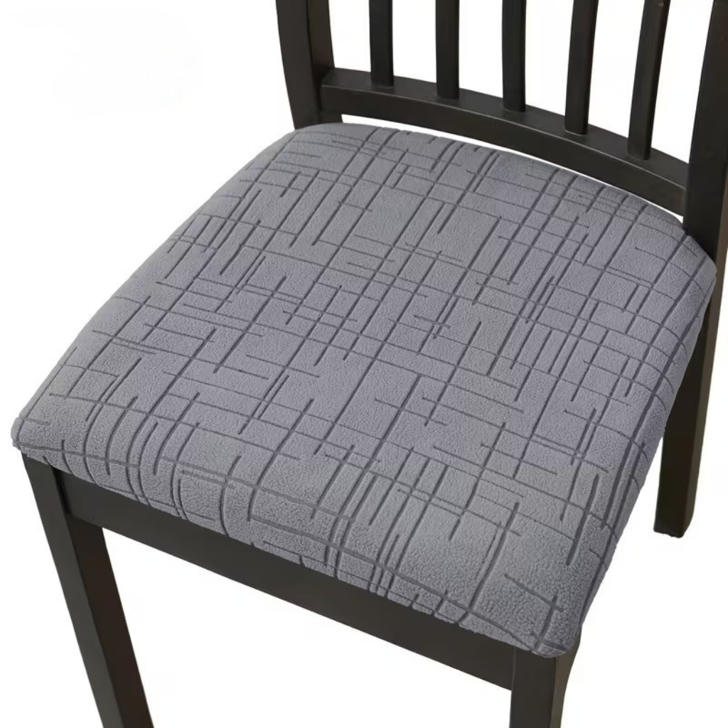 Conjunto de capas elásticas em spandex para cadeiras de sala de jantar - removíveis e laváveis