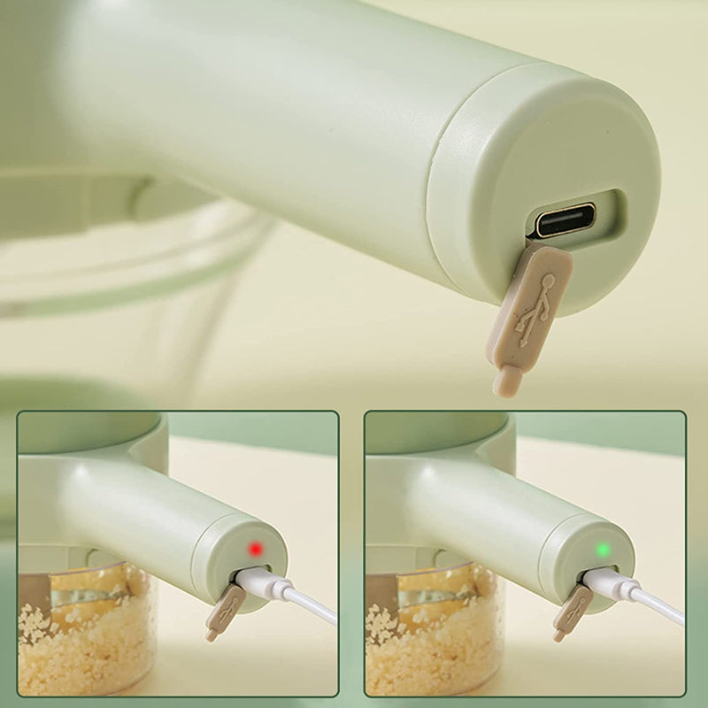 Mini dobíjecí sekáček potravin — bezdrátový, nabíjení přes USB, voděodolný