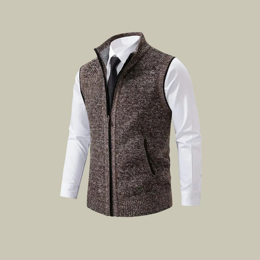 Gilet zippé léger et isolant pour homme – coupe ajustée