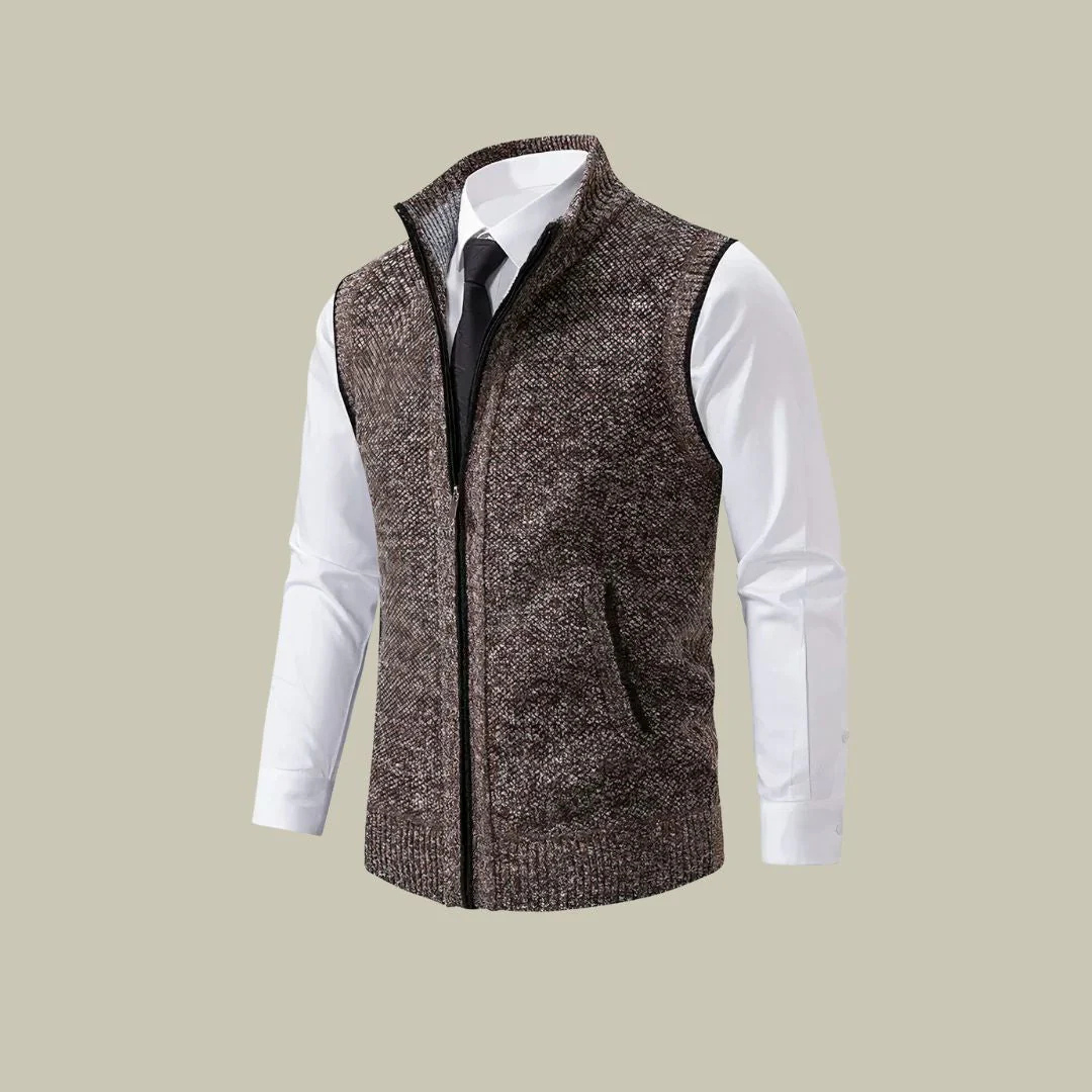 Gilet zippé léger et isolant pour homme – coupe ajustée