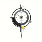Sleek Living Room Clock with Simple Design Accent - Euroselle