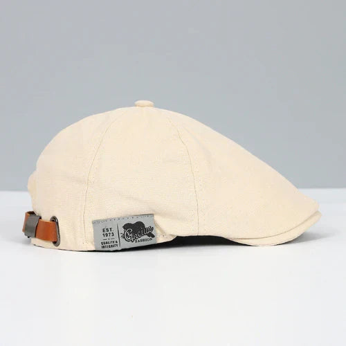 Leichtes, verstellbares Barett für Herren – Schwarz, Rot, Blau, Gelb, Beige