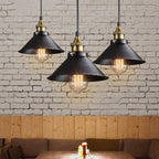 Rivelle Brass Cone Pendant Light
