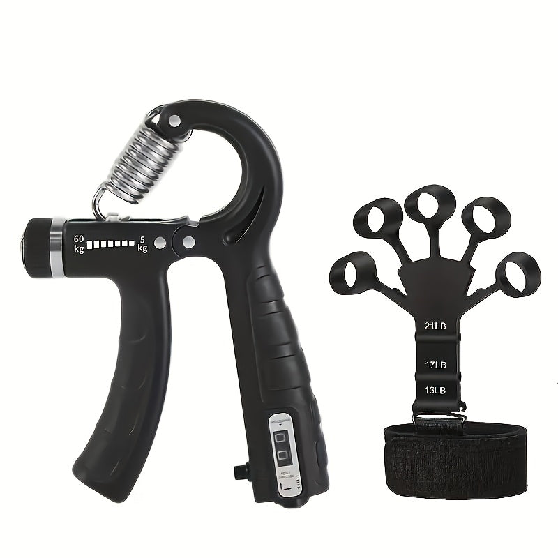 Verstellbares Handkrafttrainer-Set für Griff- und Fingertraining - Euroselle