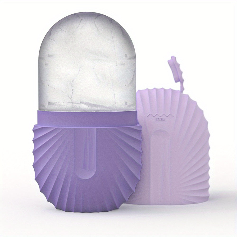 Reusable Face Roller with Ice Mold Cube for Refreshing Massage - Euroselle