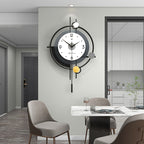 Sleek Living Room Clock with Simple Design Accent - Euroselle