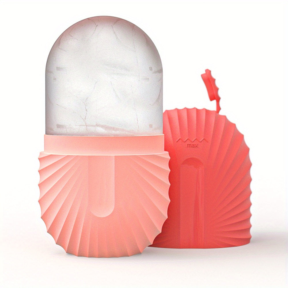 Reusable Face Roller with Ice Mold Cube for Refreshing Massage - Euroselle