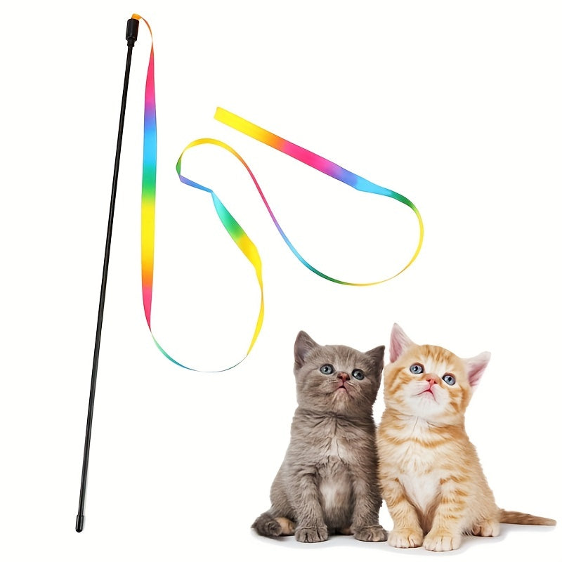 Cute Ribbon Teaser Stick for Engaging Cat Playtime - Euroselle