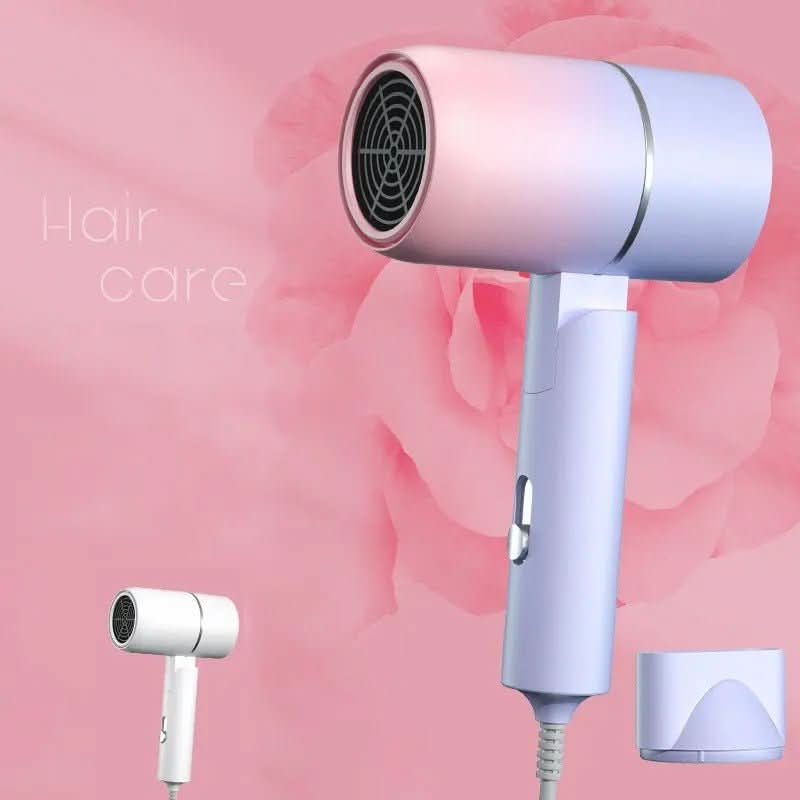 VoyageGleam Foldable Hair Dryer — Ionic Technology for Boosted Shine and Frizz Reduction
