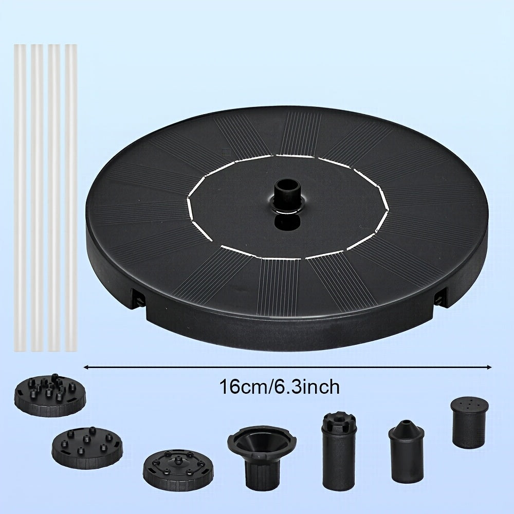 Automatic Solar Floating Fountain Pump — 6 Interchangeable Spray Heads