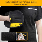 Large Pet Grooming Gloves for Hair & Lint Removal - Euroselle