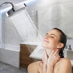 Premium Rain Shower Head 1pc, Anti-Clog Nozzles & Adjustable Angles for Ultimate Shower Comfort - Euroselle