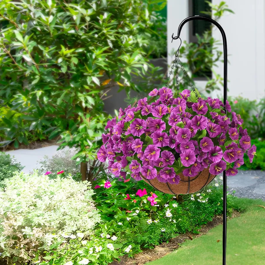 Kunstzijden bloemen voor hangmanden - weerbestendig, 7 kleuren